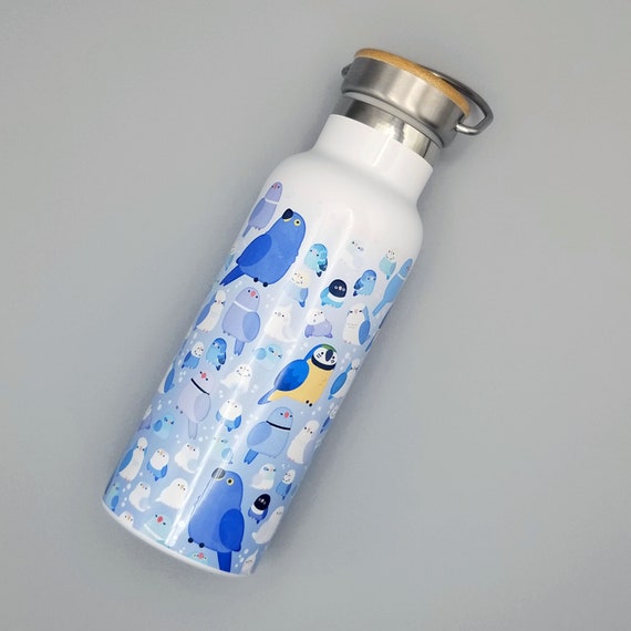 Birds Stainless Steel Vacuum Flask