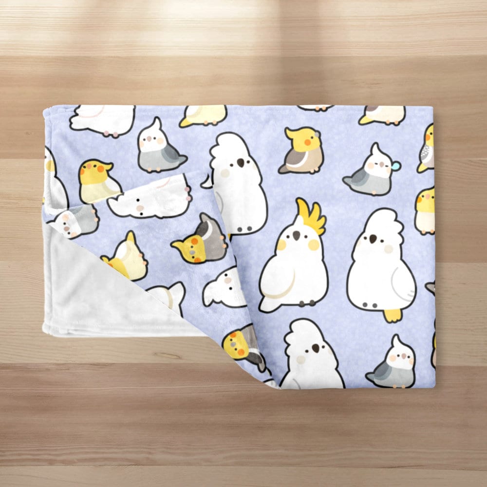 Cockatoos & Cockatiels Throw Blanket Etsy UK