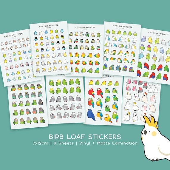 Birb Post Sticker Sheet Birb Post Sticker Sheet