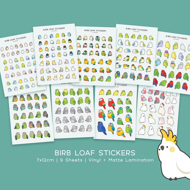 Bird Loafs Sticker Sheets 