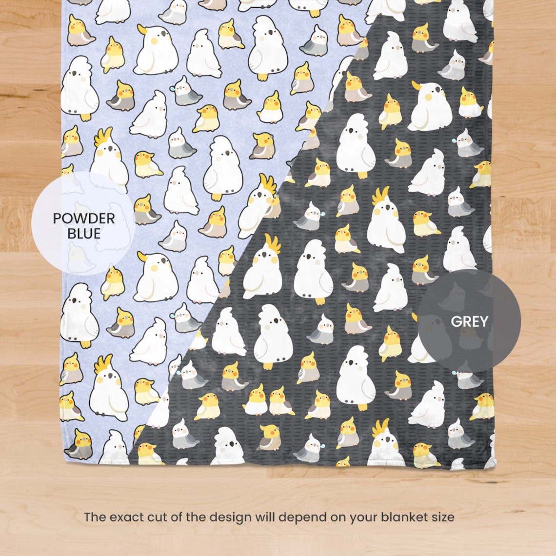 Cockatoos & Cockatiels Throw Blanket Etsy