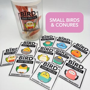 Clear Sticker for Feather Collections (small birds + conures)