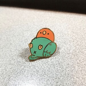 Lovebird Butt Enamel Pin