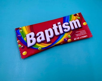 Baptism Candy Wrapper, Church of Jesus Christ of Latter Day Saints, Great to Be 8, Baptism Preview, LDS