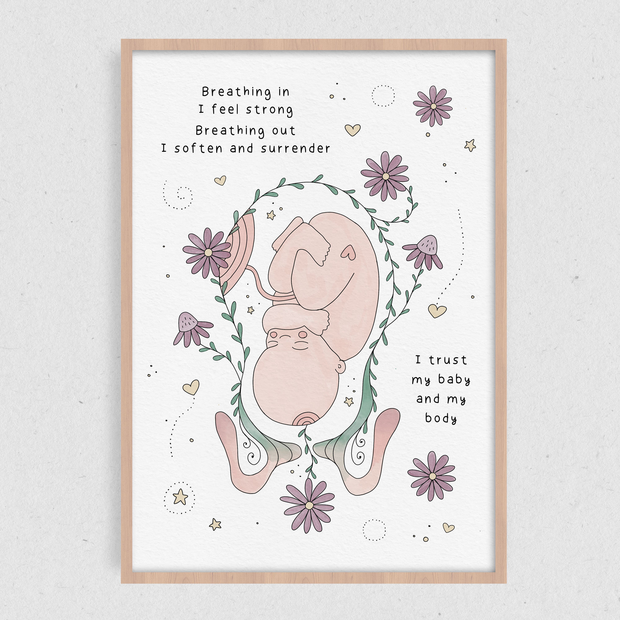 Birthing Affirmation Printable Birth Affirmations Doula Wall Etsy