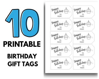 Happy Birthday Gift Tags