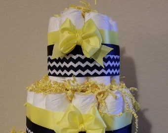 Gender Neutral  Diaper cake,