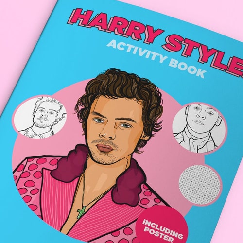 Harry Styles Activity Book Harry Styles Coloring & Puzzles Etsy