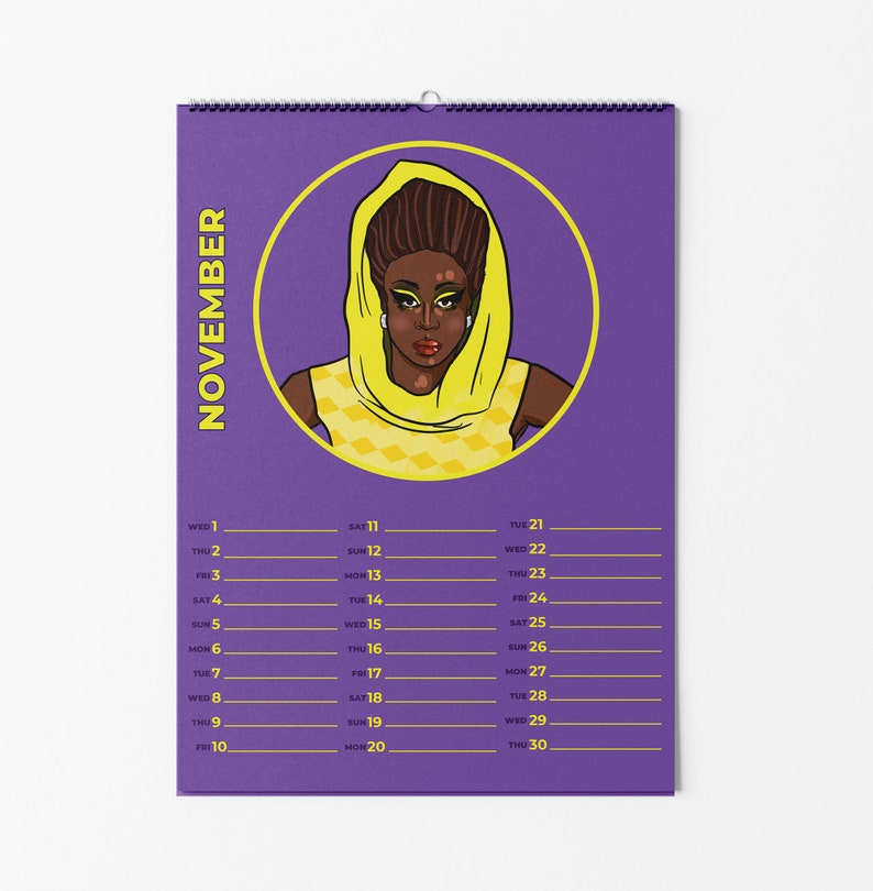 Calendrier Drag Queen 2023 A5 Drag Queen Cadeau de Noël - Etsy France