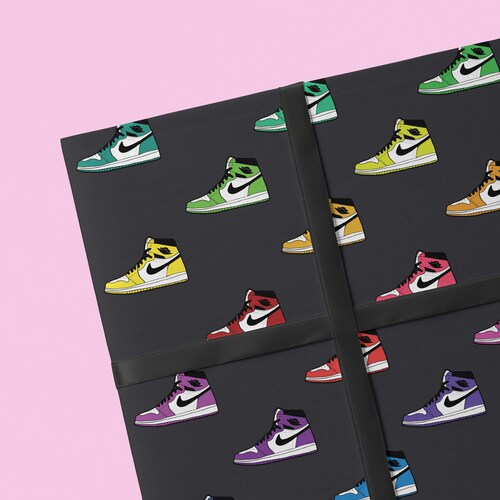 Air Jordan Wrapping Paper Air Jordan Gift Paper Air Jordan Etsy