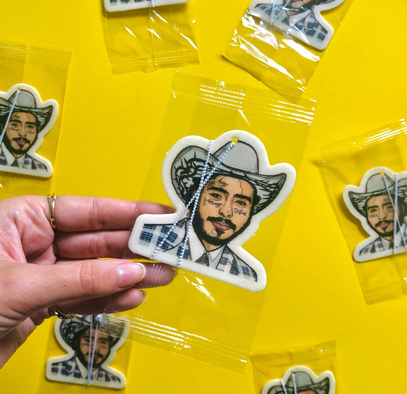 Post Malone Air Freshener - Post Malone - Post Malone gift - Post Malone birthday gift - Air Freshener - Car Air freshener 