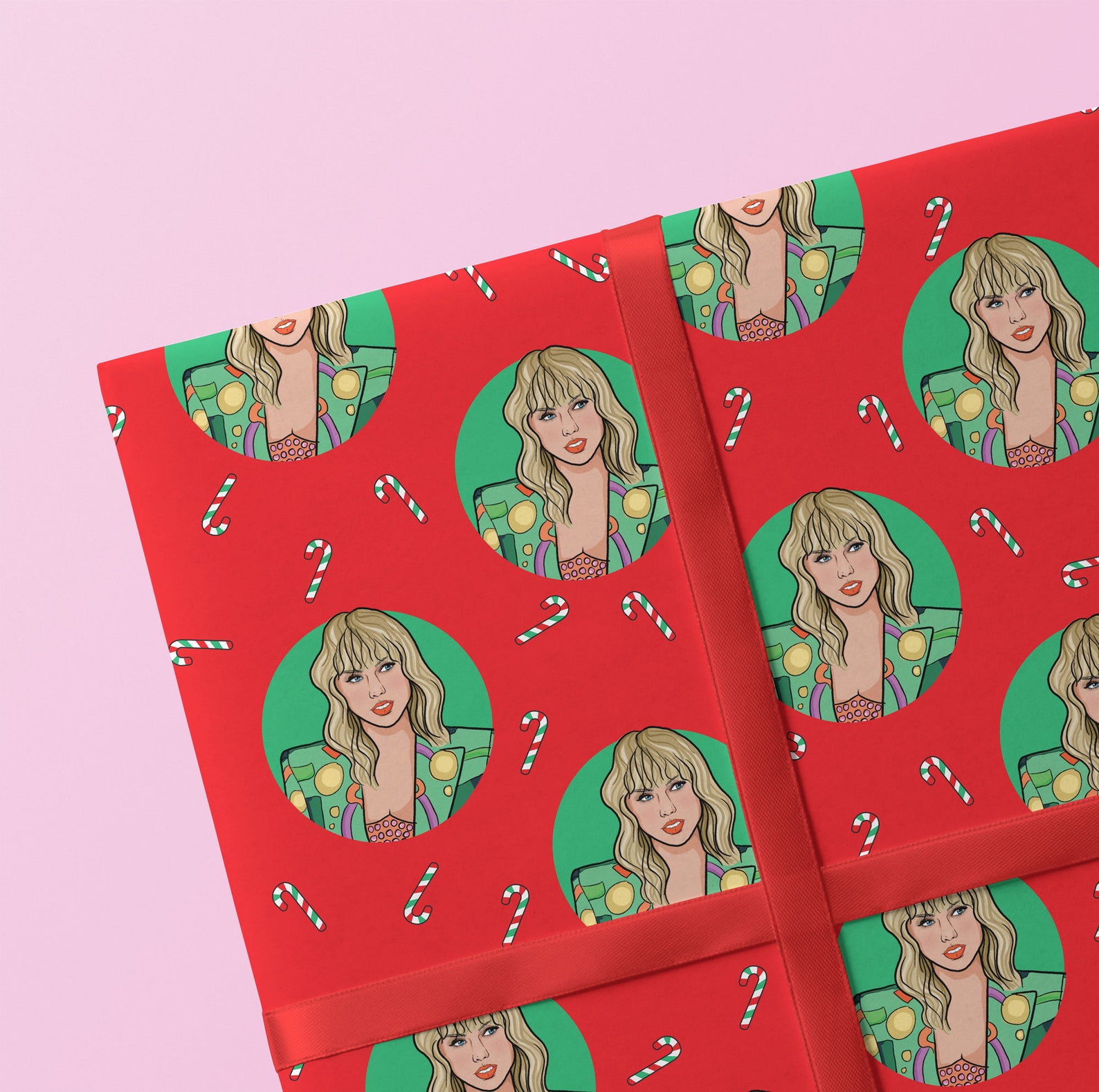 Taylor Swift Christmas Wrapping Paper Taylor Swift Giftwrap Etsy UK