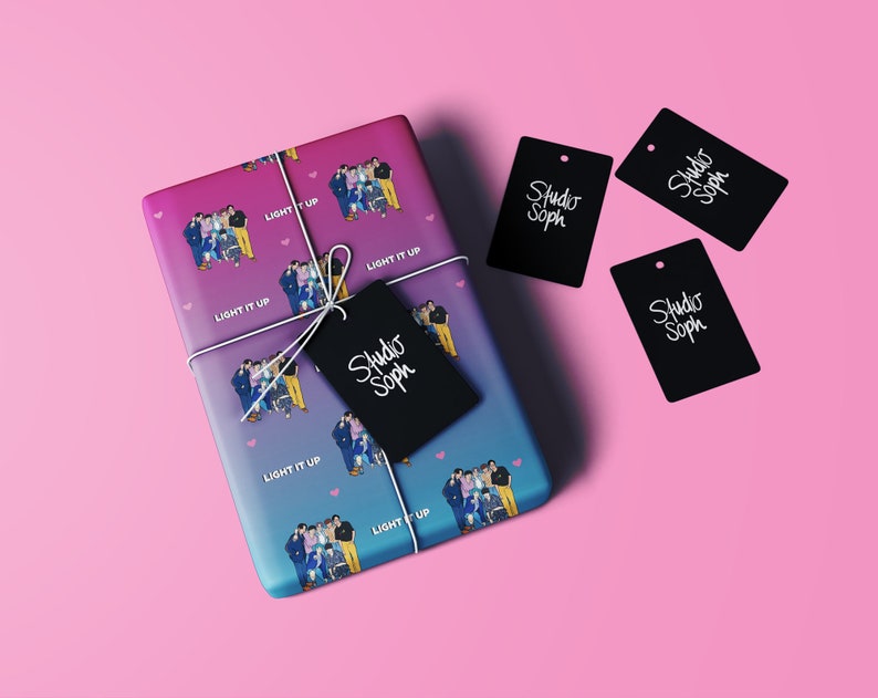 BTS Wrapping Paper Bts Giftwrap Bts Gift Bts Card BTS Etsy