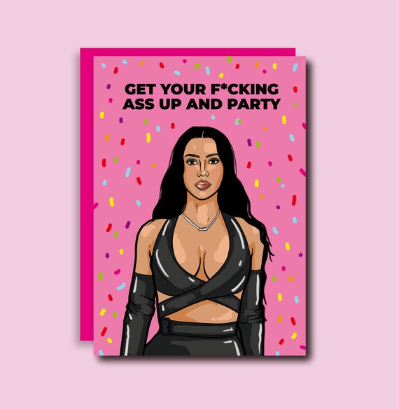 Kim Kardashian Funny Crying Face Birthday Card - Greeting, Kardashians,  Best Friend, Daughter, Sister, Mom, Girlfriend, Gifts For Her, Pal