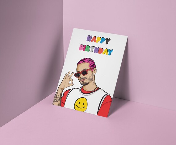 J Balvin Card J Balvin Birthday Card J Balvin Sticker J | Etsy