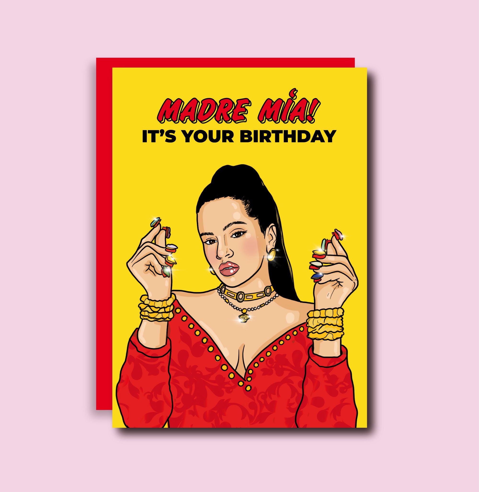 Madre Mia It's Your Birthday Rosalia Greeting Card Funny Card Happy Birthday  Card Birthday Card Motomami La Rosalia - Etsy Denmark