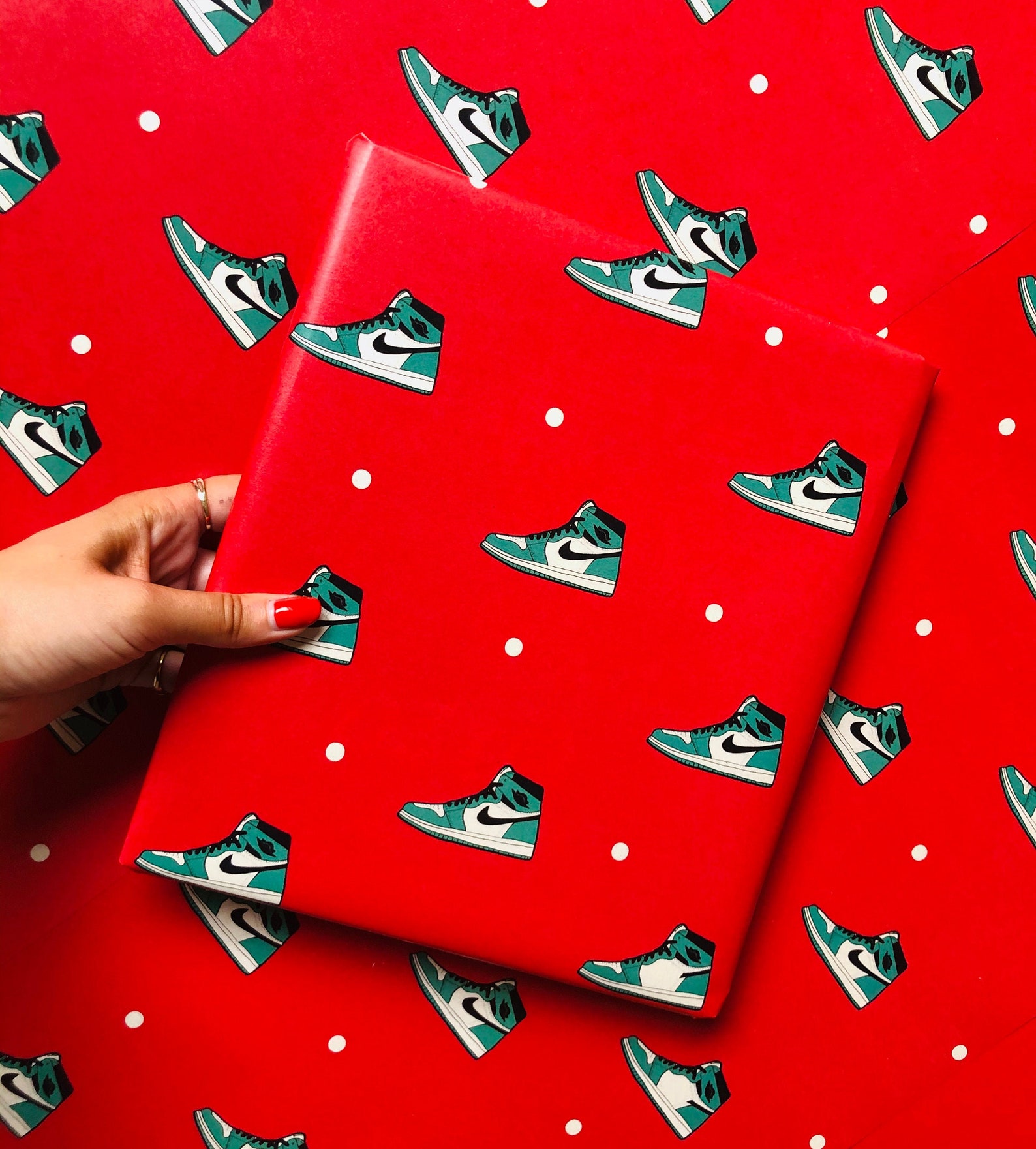 Air Jordan Xmas Wrapping Paper Air Jordan Gift Paper Air Etsy