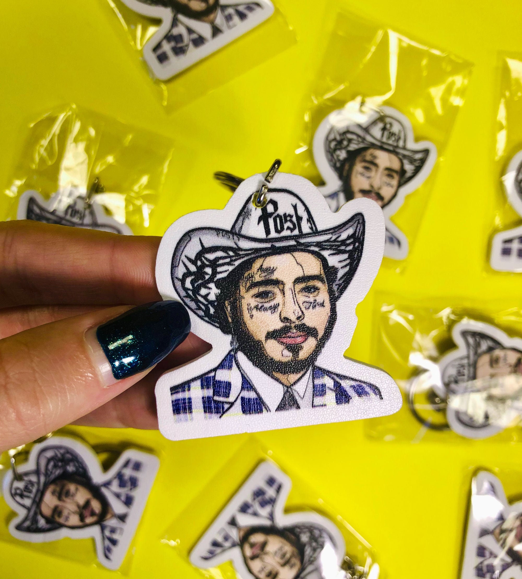 Post Malone Keychain Post Malone Keychain Post Malone Etsy