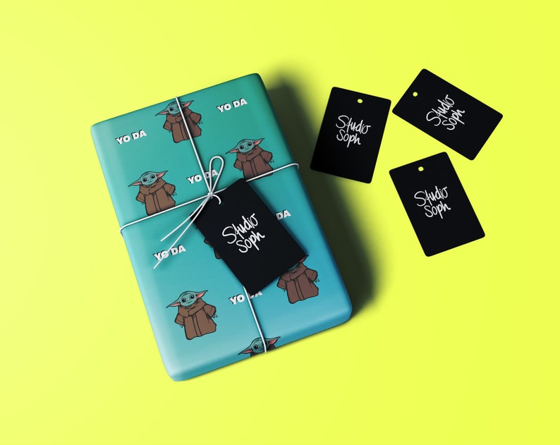 Baby Yoda Wrapping Paper Baby Yoda Giftwrap Yoda Wrapping | Etsy