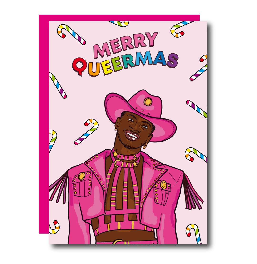 Lil Nas X Christmas Card Lil Nas X Card Christmas Card Lil Etsy