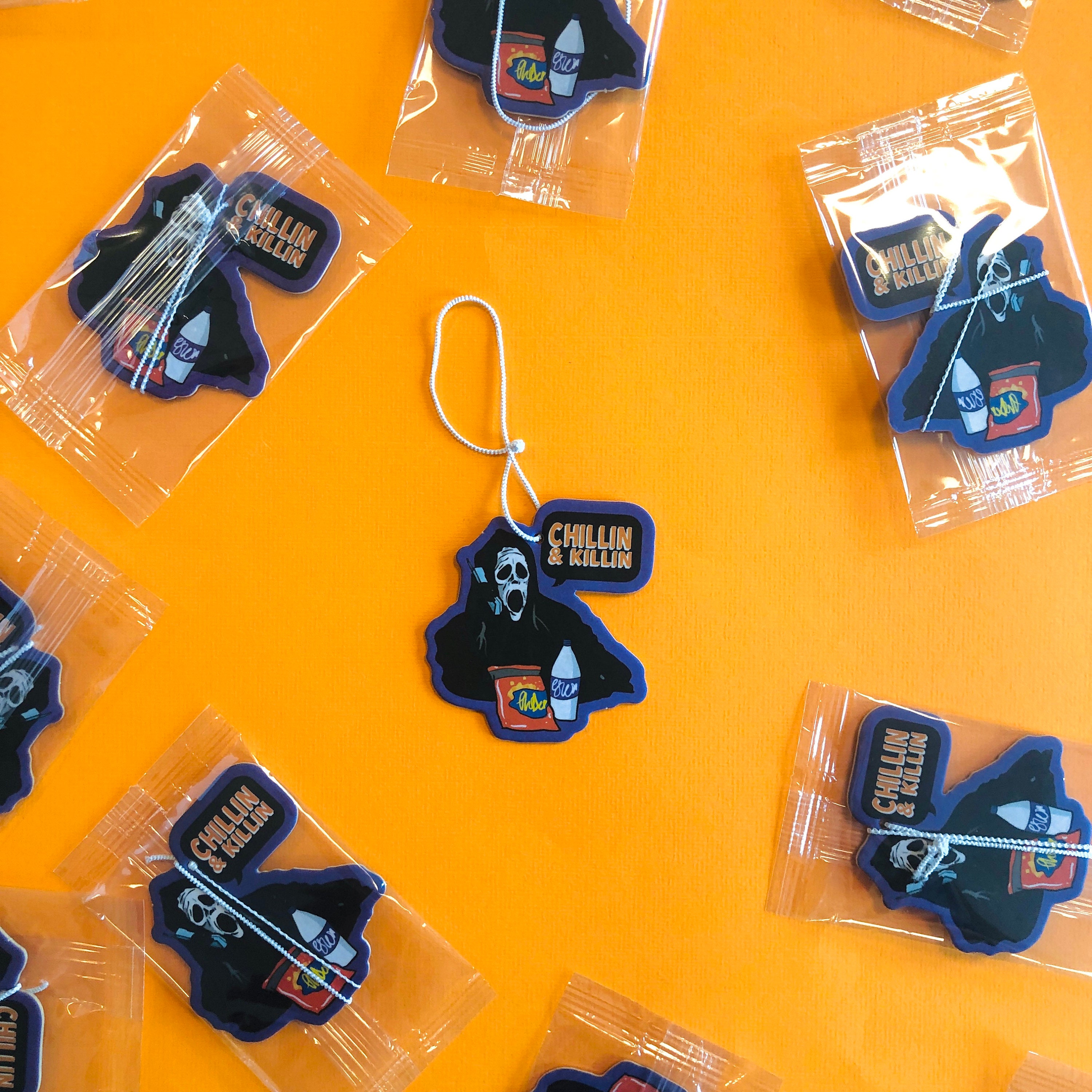 Ghostface Halloween Air Freshener Halloween Gift Chillin & Etsy