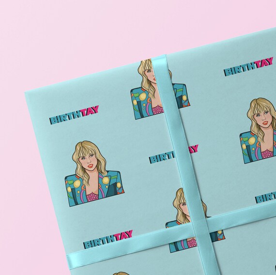Taylor Swift Wrapping Paper Taylor Swift Giftwrap Taylor Etsy