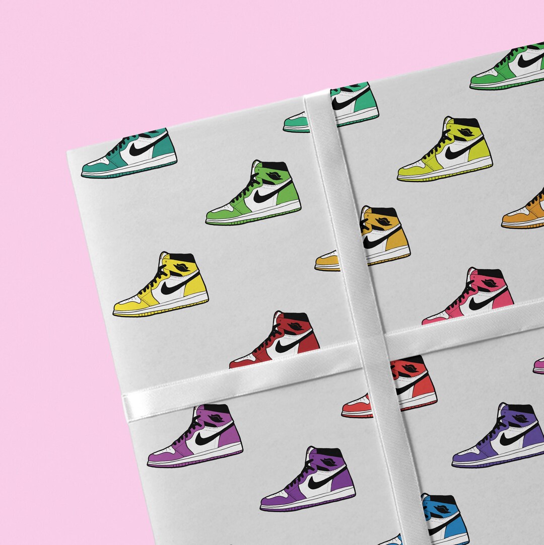 Air Jordan Wrapping Paper Air Jordan Gift Paper Air Jordan Etsy