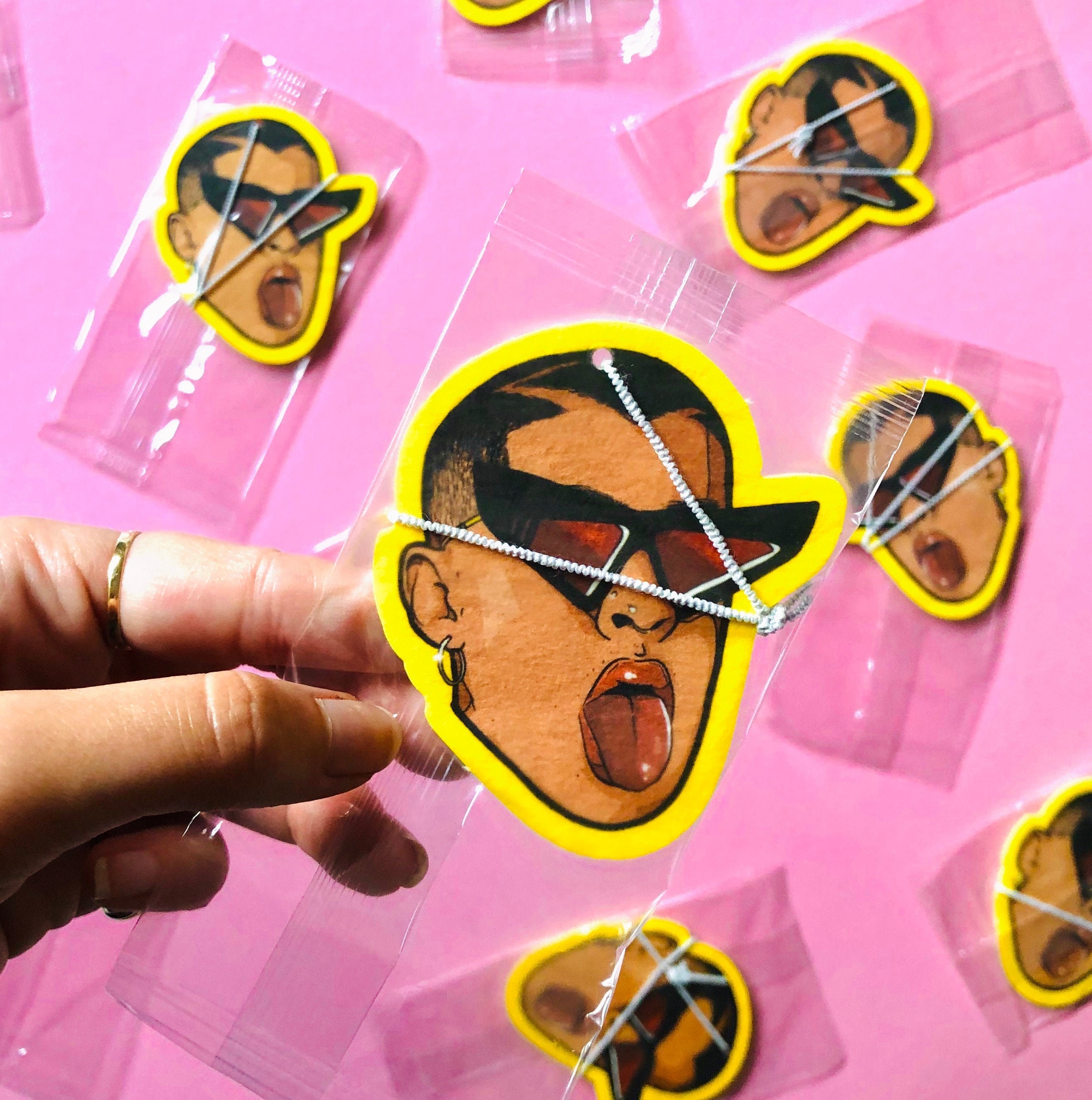 Bad Bunny Air Freshener Bad Bunny Bad Bunny Gift Car Air Etsy