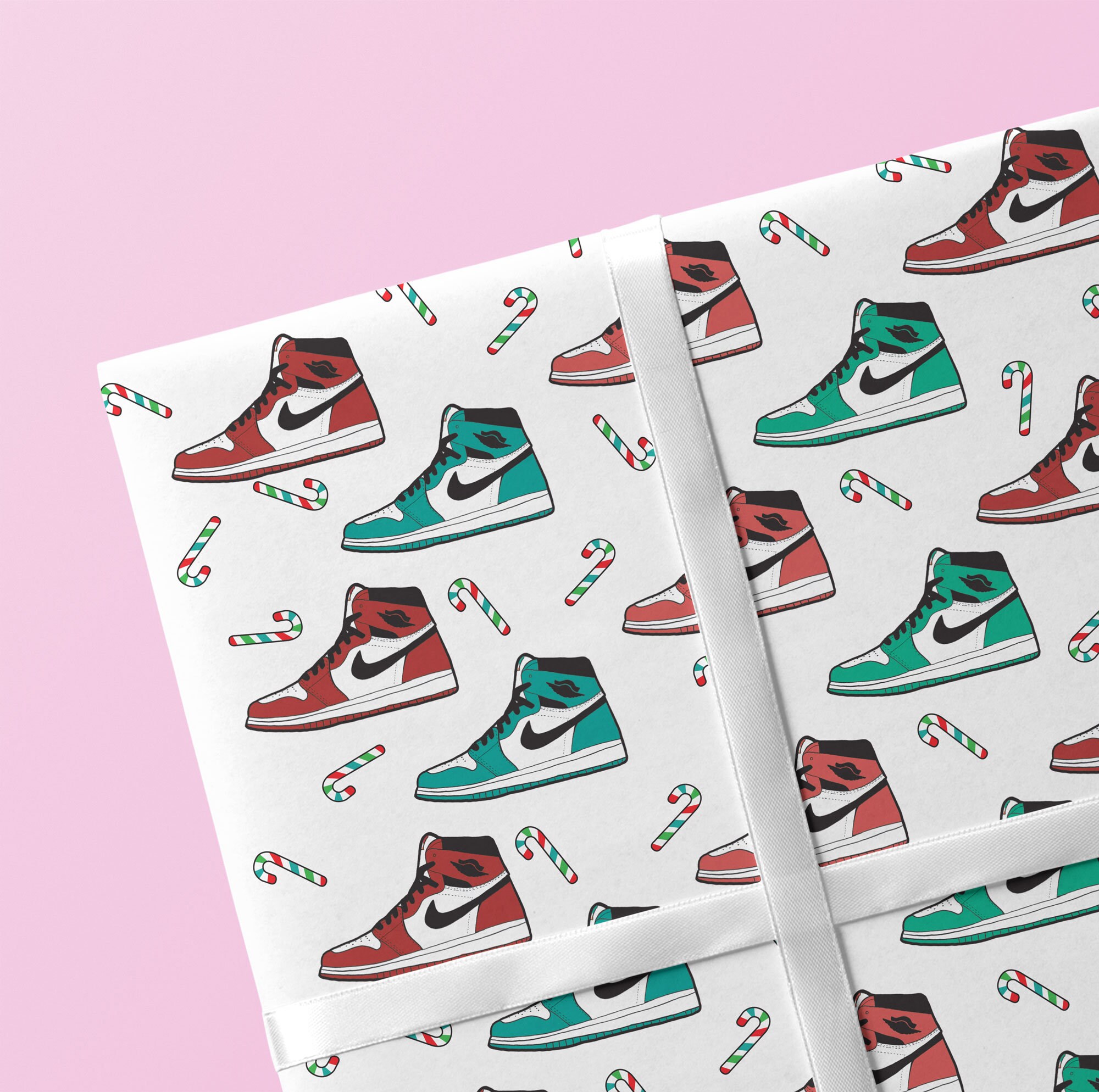 Air Jordan Xmas Wrapping Paper Air Jordan Gift Paper Air Etsy