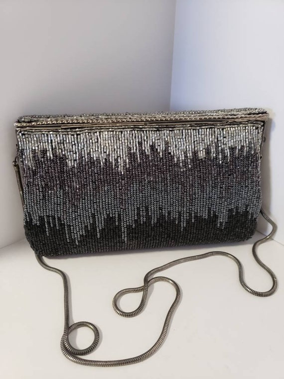 Vintage Beaded Evening Purse - image 3