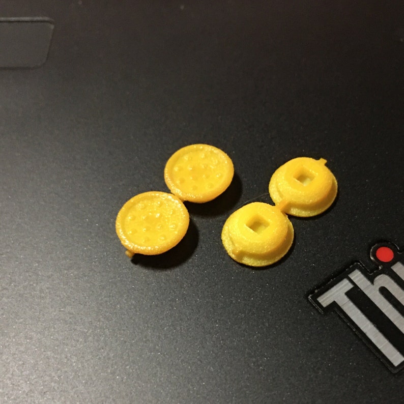 3mm high SoftRim type 3d-printed Caps for TrackPoint x 2pcs 画像 5