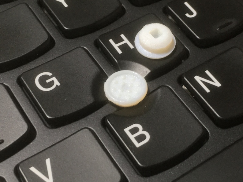 Super Low Profile 4mm SoftRim Type 3d-printed Caps for TrackPoint x 2pcs image 2