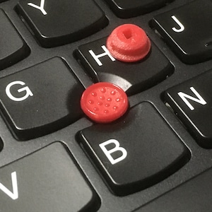 Super Low Profile 4mm SoftRim Type 3d-printed Caps for TrackPoint x 2pcs image 1