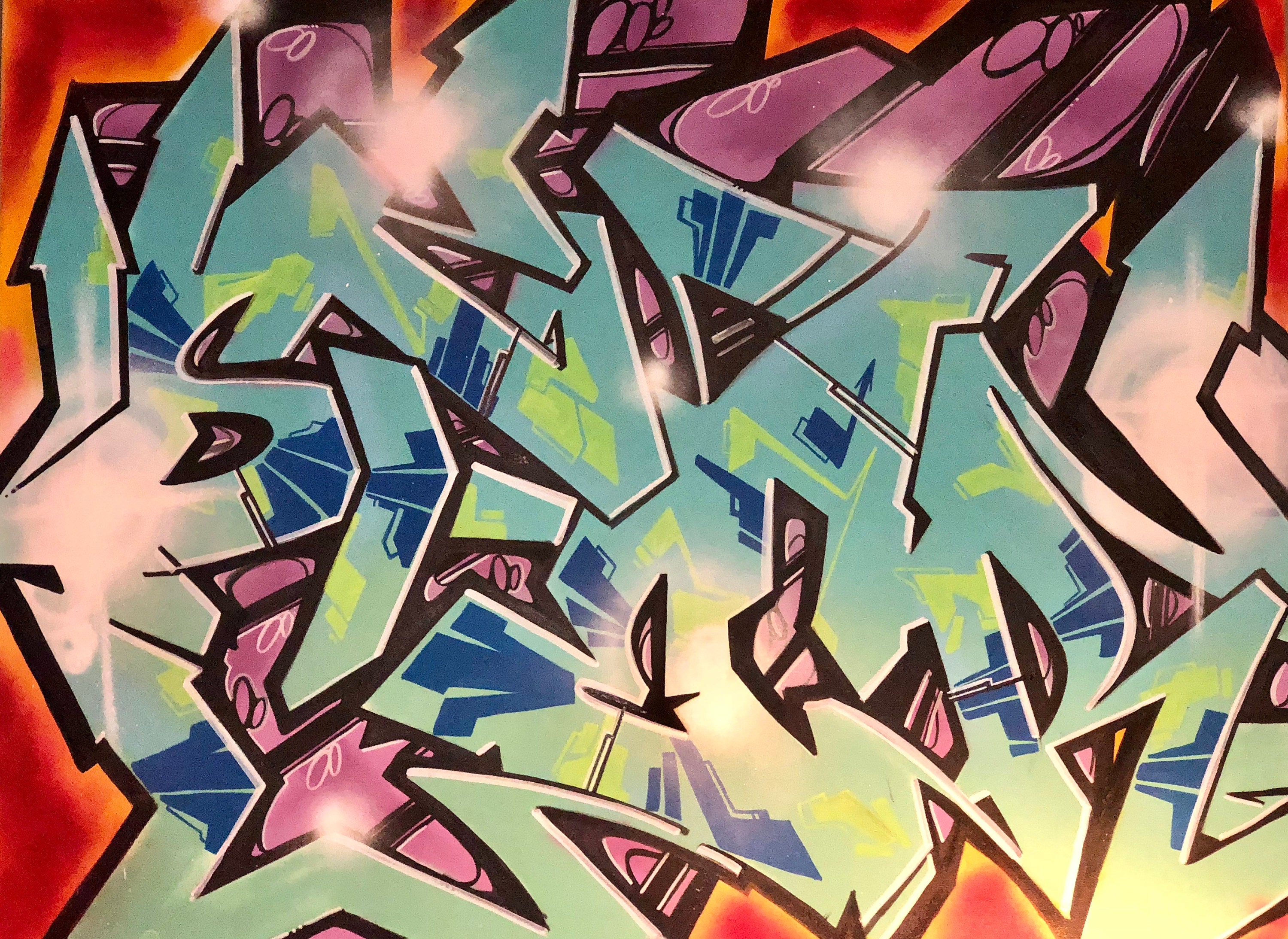 SFEAR Classic NYC Graffiti Wildstyle Etsy.de