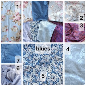 18th century stays, corset: Silk, cotton, linen and mixed fabrics blues