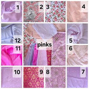 18th century stays, corset: Jaquard fabrics pinks