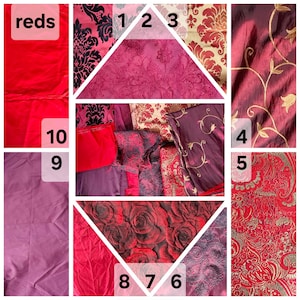 18th century stays, corset: Jaquard fabrics reds