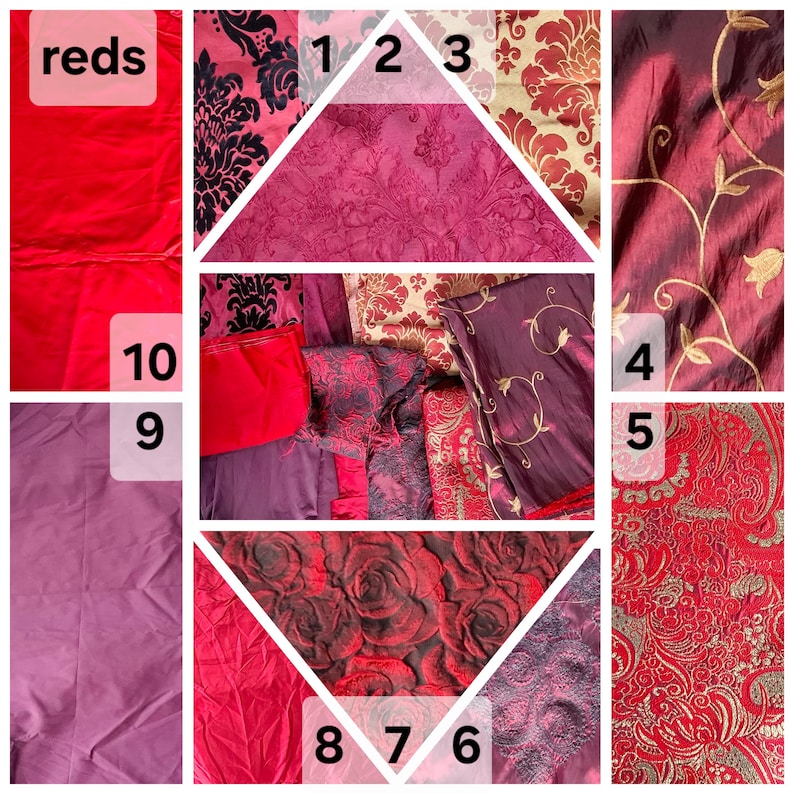 18th century stays, corset: Jaquard fabrics reds