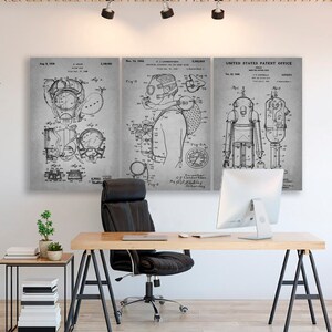 Tauchen PatentDruck Leinwand Vintage Blaupause Nautische Erfindung Kunst Tauchen Ausrüstung Taucher Geschenk Tauchen Mitte Wand Dekor Scuba Geschenk