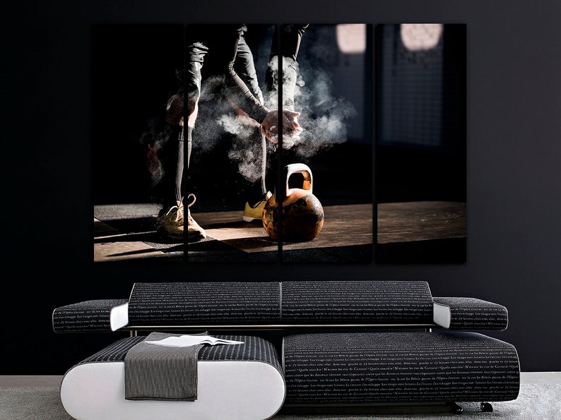 Gym canvas Sport print Motivational wall art Sport art decor Playroom canvas Gym print Fitness studio poster Crossfit decor Extreme canvas