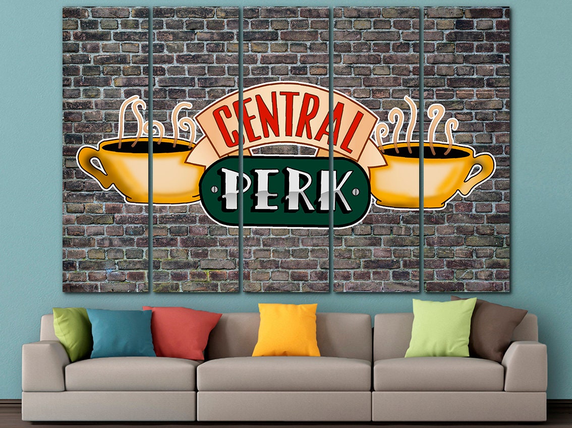 Central Perk canvas Friends print Central Perk cafe art TV | Etsy
