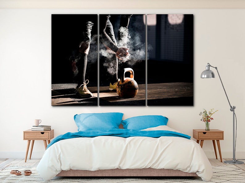 Gym canvas Sport print Motivational wall art Sport art decor Playroom canvas Gym print Fitness studio poster Crossfit decor Extreme canvas