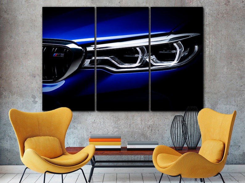 BMW canvas Car print BMW car art Engine canvas Nursery art BMW poster Kids room decor Sports car print Car art decor Gift idea Construction