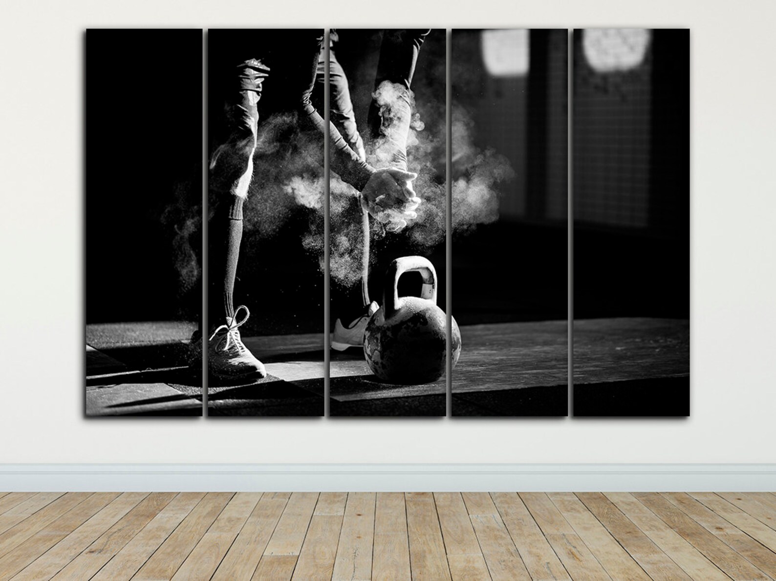 Gym canvas Sport print Motivational wall art Sport art decor Etsy