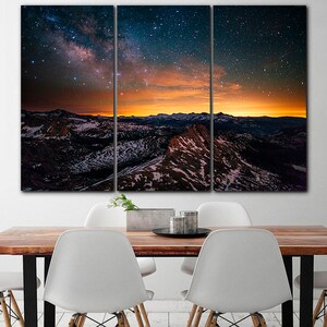 Milky Way Canvas Print: Night Sky Galaxy Wall Art - Etsy