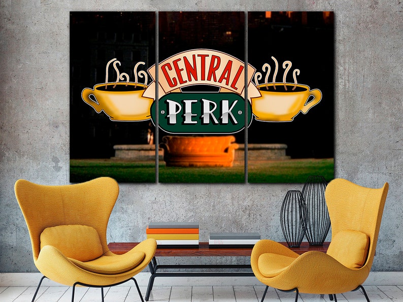 Central Perk canvas Friends print Central Perk cafe art TV | Etsy