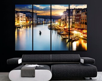 Venice Canvas Print: Italy Street Map Wall Art Decor