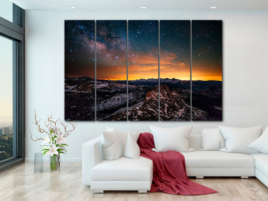 Milky Way Canvas Print: Night Sky Galaxy Wall Art - Etsy