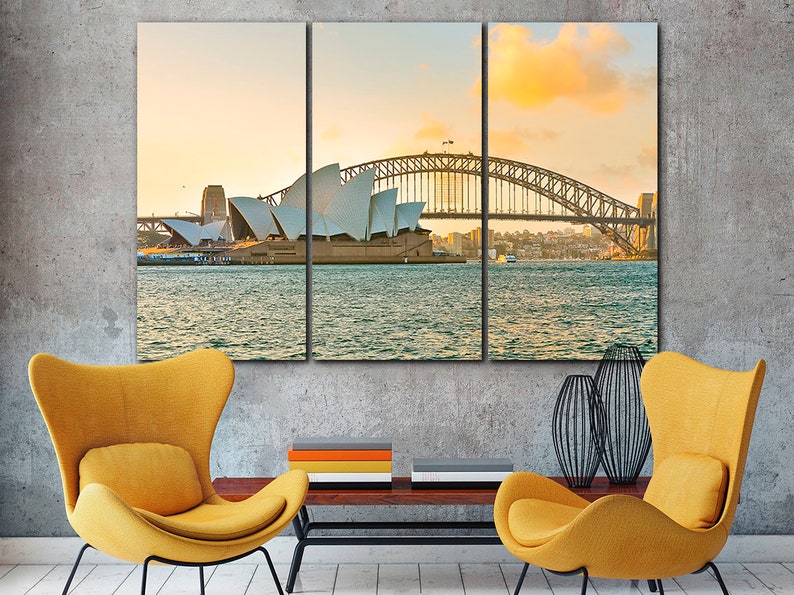 Sydney Canvas Street Map Print Sydney Wall Art Australia Art Etsy