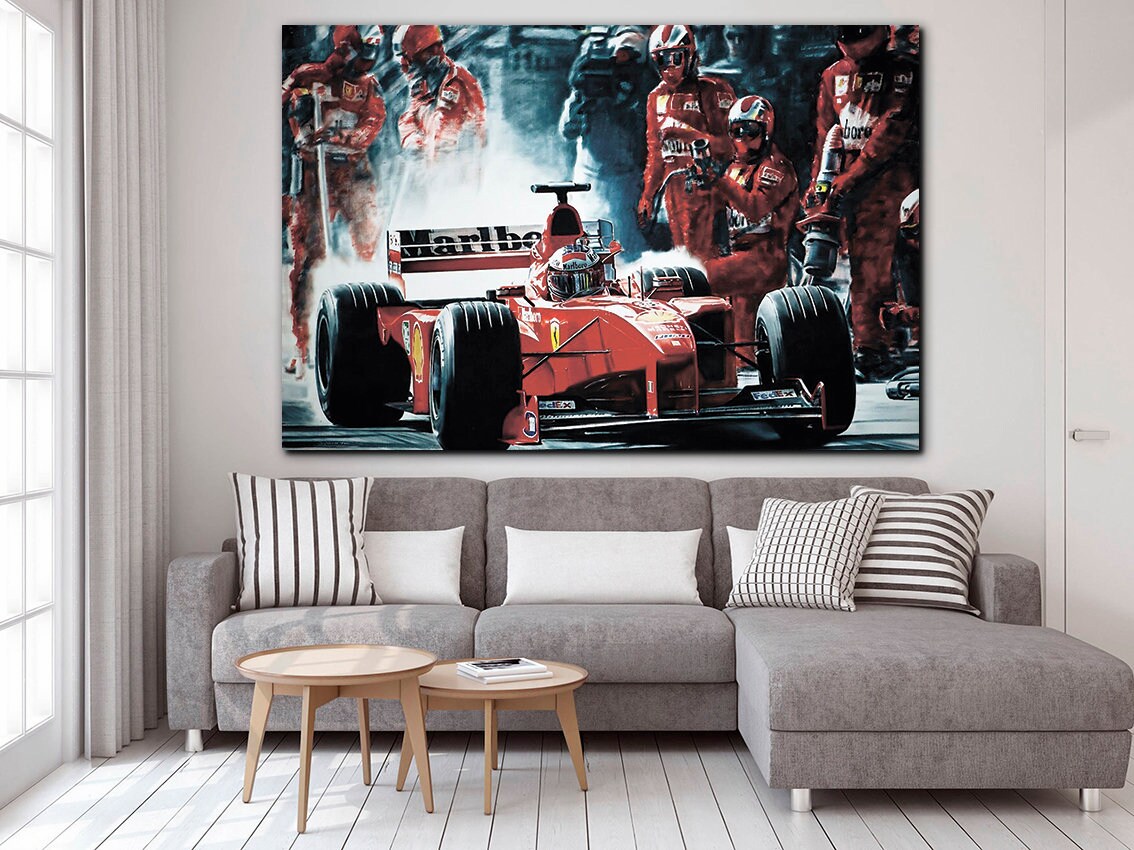 Formula 1 Canvas Grand Prix 2021 Decor Pit Stop Poster F1 Wall | Etsy